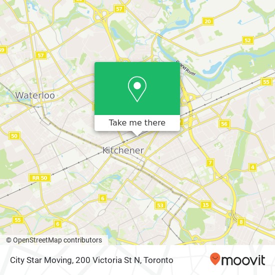 City Star Moving, 200 Victoria St N map