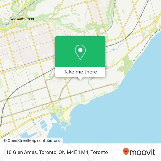 10 Glen Ames, Toronto, ON M4E 1M4 map