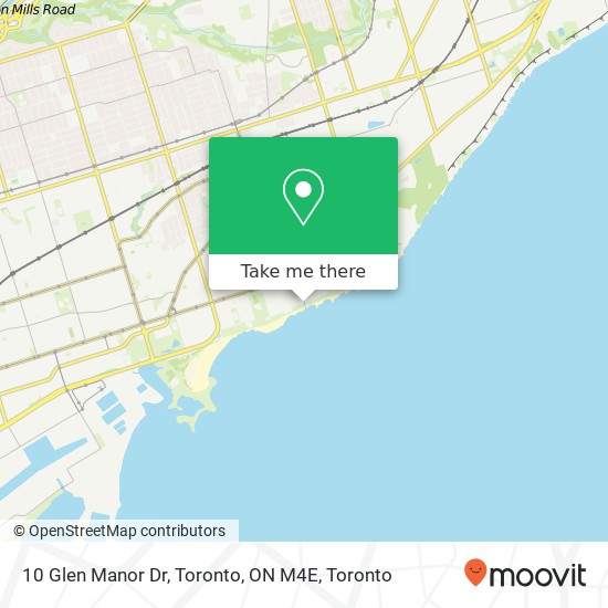 10 Glen Manor Dr, Toronto, ON M4E map
