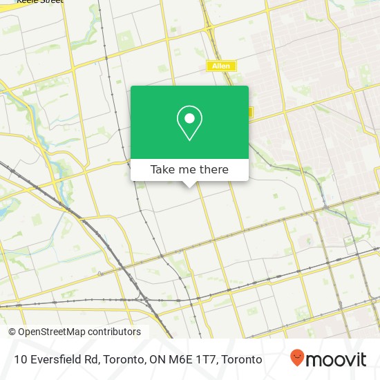10 Eversfield Rd, Toronto, ON M6E 1T7 map