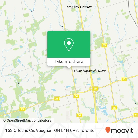 163 Orleans Cir, Vaughan, ON L4H 0V3 map