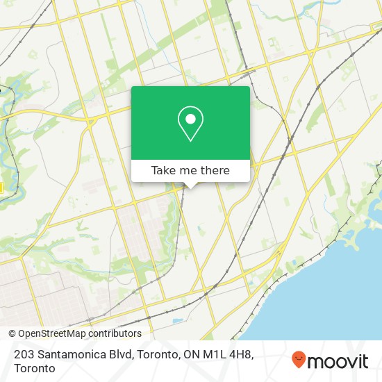 203 Santamonica Blvd, Toronto, ON M1L 4H8 map