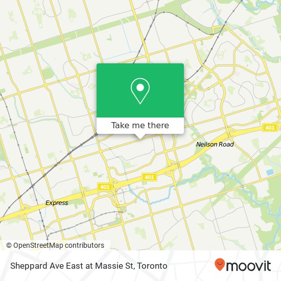 Sheppard Ave East at Massie St map