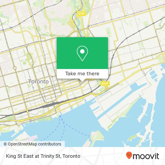 King St East at Trinity St map