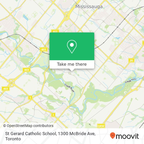 St Gerard Catholic School, 1300 McBride Ave map