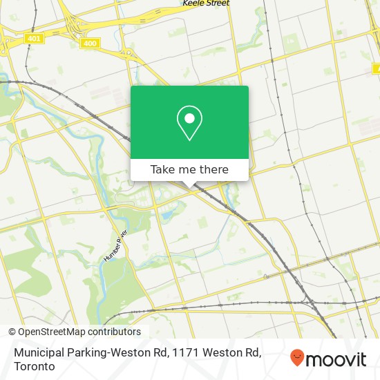 Municipal Parking-Weston Rd, 1171 Weston Rd map