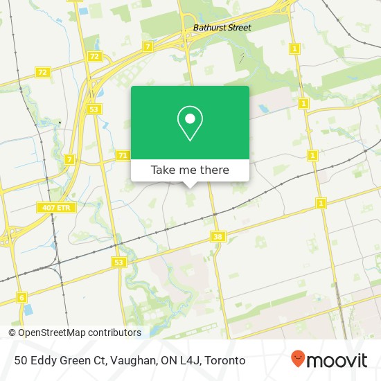 50 Eddy Green Ct, Vaughan, ON L4J map