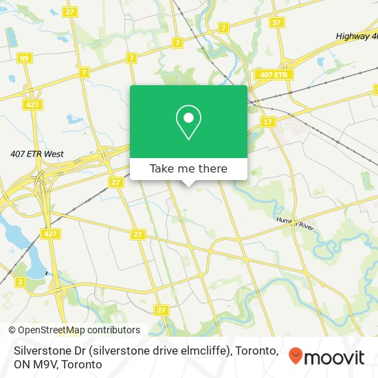 Silverstone Dr (silverstone drive elmcliffe), Toronto, ON M9V map