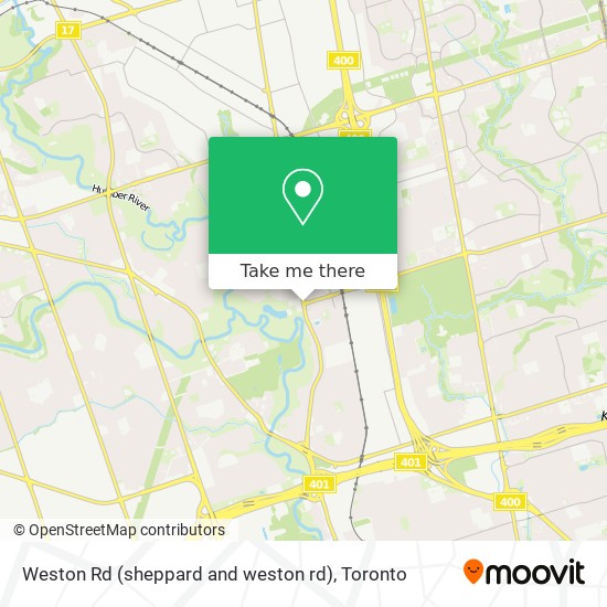 Weston Rd (sheppard and weston rd) map
