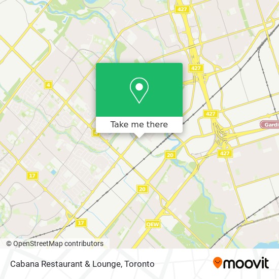 Cabana Restaurant & Lounge map