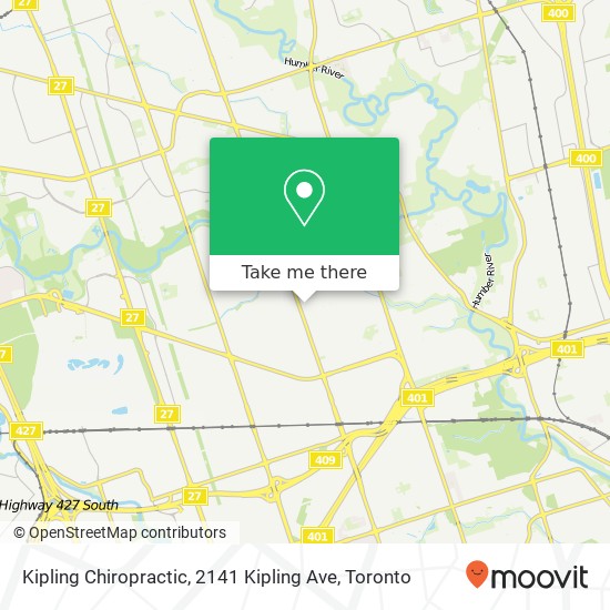 Kipling Chiropractic, 2141 Kipling Ave plan