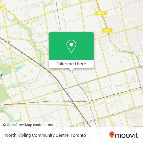 North Kipling Community Centre map