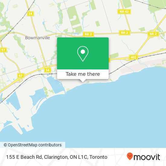 155 E Beach Rd, Clarington, ON L1C map