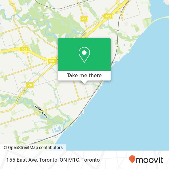 155 East Ave, Toronto, ON M1C map