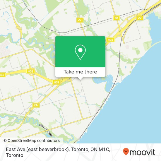 East Ave (east beaverbrook), Toronto, ON M1C plan