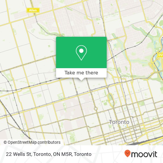 22 Wells St, Toronto, ON M5R map