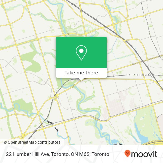 22 Humber Hill Ave, Toronto, ON M6S map