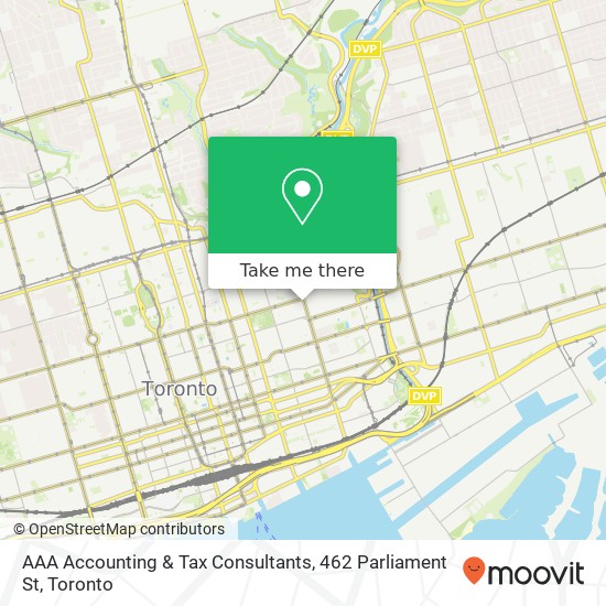 AAA Accounting & Tax Consultants, 462 Parliament St map