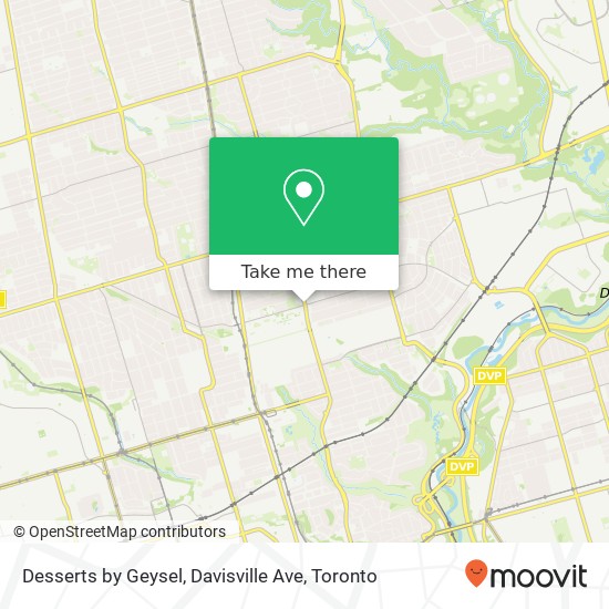 Desserts by Geysel, Davisville Ave map