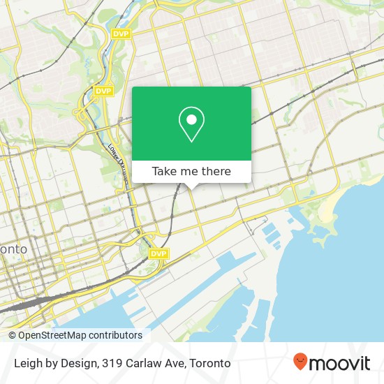 Leigh by Design, 319 Carlaw Ave map