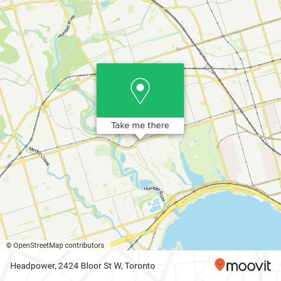 Headpower, 2424 Bloor St W map