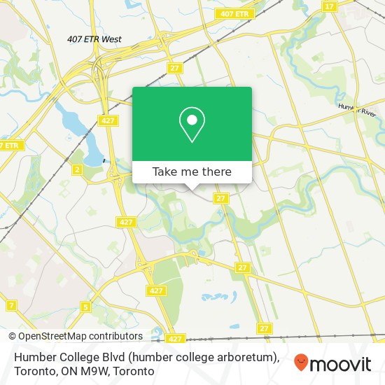 Humber College Blvd (humber college arboretum), Toronto, ON M9W plan
