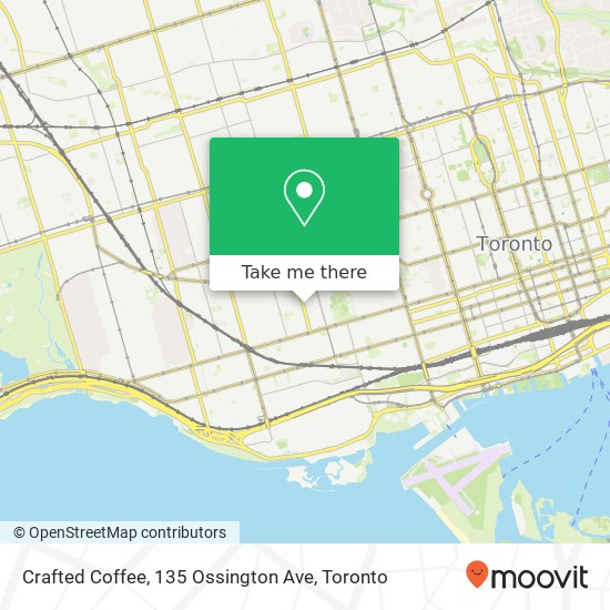 Crafted Coffee, 135 Ossington Ave plan