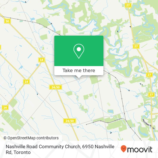 Nashville Road Community Church, 6950 Nashville Rd map