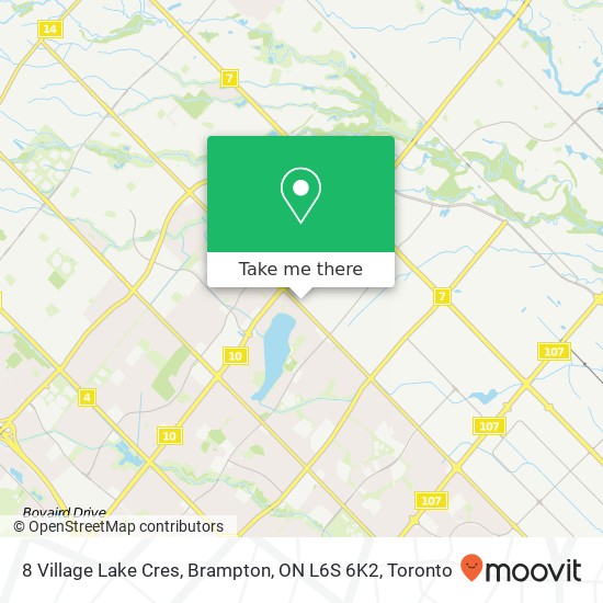 8 Village Lake Cres, Brampton, ON L6S 6K2 plan