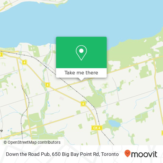 Down the Road Pub, 650 Big Bay Point Rd map