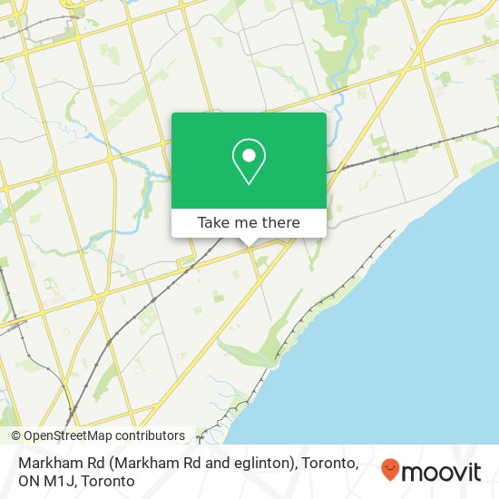 Markham Rd (Markham Rd and eglinton), Toronto, ON M1J map