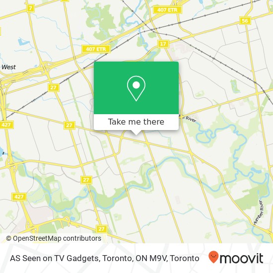 AS Seen on TV Gadgets, Toronto, ON M9V map