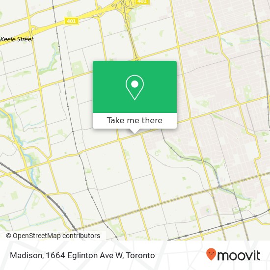 Madison, 1664 Eglinton Ave W map