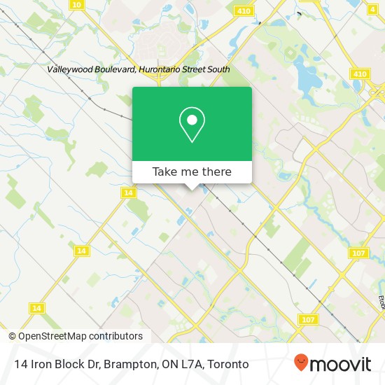 14 Iron Block Dr, Brampton, ON L7A map