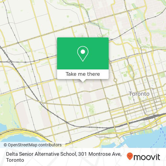 Delta Senior Alternative School, 301 Montrose Ave map