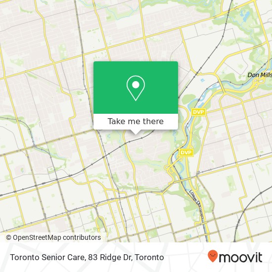 Toronto Senior Care, 83 Ridge Dr map