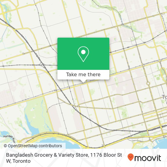 Bangladesh Grocery & Variety Store, 1176 Bloor St W map