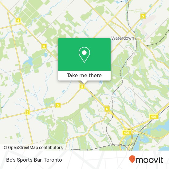 Bo's Sports Bar map