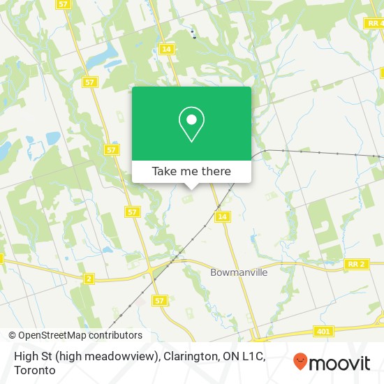 High St (high meadowview), Clarington, ON L1C map