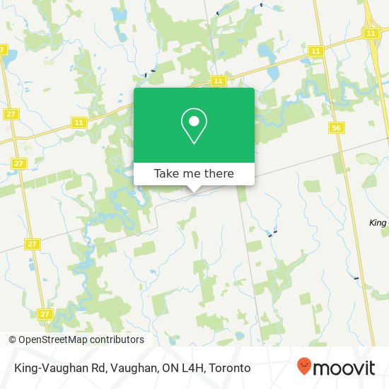 King-Vaughan Rd, Vaughan, ON L4H map