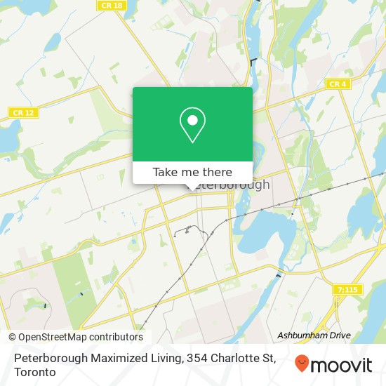 Peterborough Maximized Living, 354 Charlotte St map