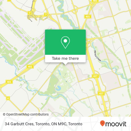 34 Garbutt Cres, Toronto, ON M9C map
