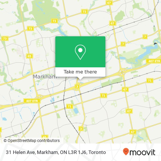 31 Helen Ave, Markham, ON L3R 1J6 map