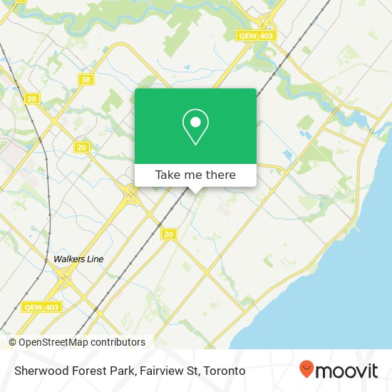 Sherwood Forest Park, Fairview St map