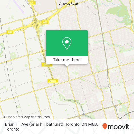 Briar Hill Ave (briar hill bathurst), Toronto, ON M6B plan