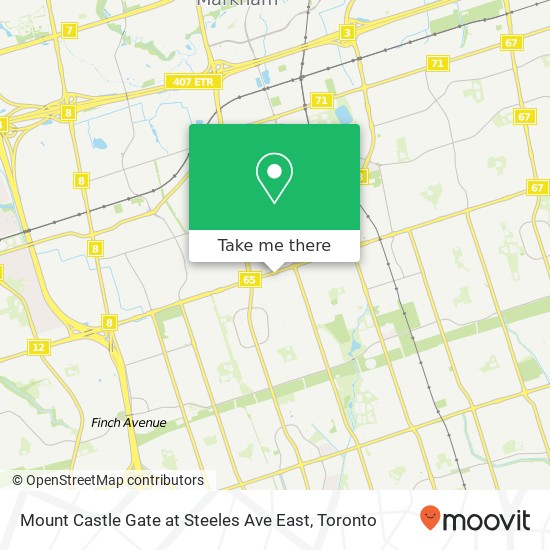 Mount Castle Gate at Steeles Ave East plan
