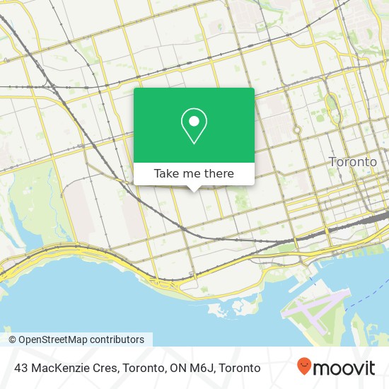 43 MacKenzie Cres, Toronto, ON M6J plan