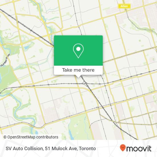 SV Auto Collision, 51 Mulock Ave map