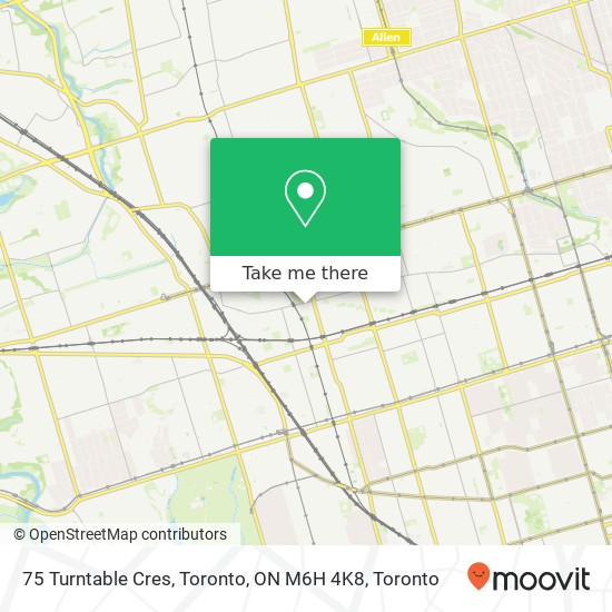 75 Turntable Cres, Toronto, ON M6H 4K8 map