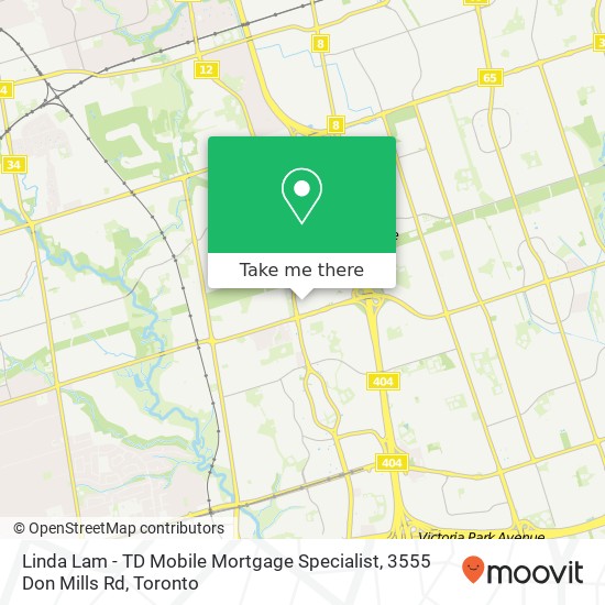 Linda Lam - TD Mobile Mortgage Specialist, 3555 Don Mills Rd map